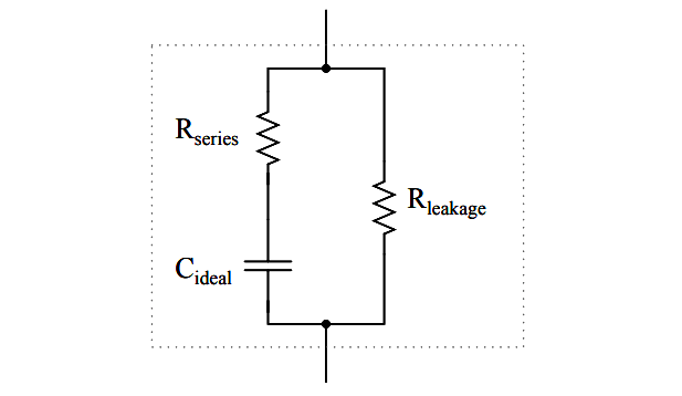 Capacitor equivalent circuit
