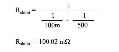 Resistor Shunt Formula in Ammeter