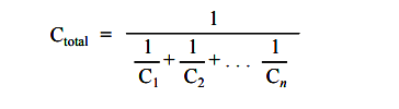 Series Capacitance Formula
