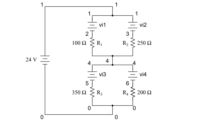 Series-Parallel Circuit SPICE Simulation