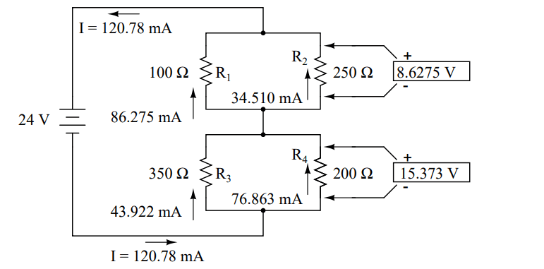 Series-parallel circuit problem