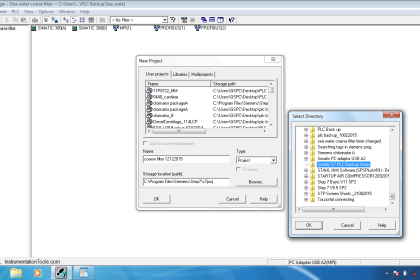 Simatic S7 PLC Backup Steps