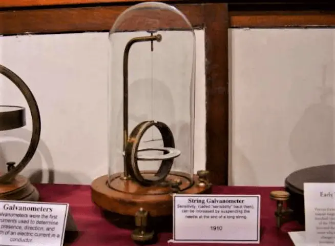 antique string galvanometer