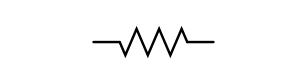 schematic symbol for a resistor