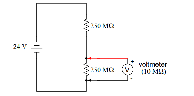 voltage drops in the circuit