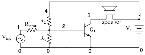 Direct coupled amplifier: direct coupling to speaker