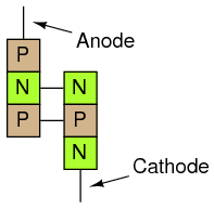 Transistor equivalent of Shockley diode