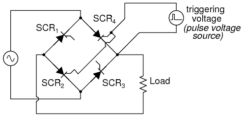 SCR bridge rectifier