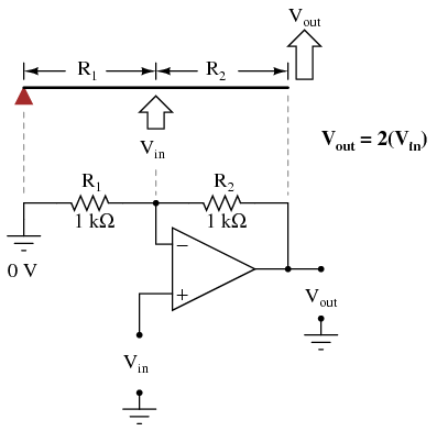 Divided Feedback using Op-Amp