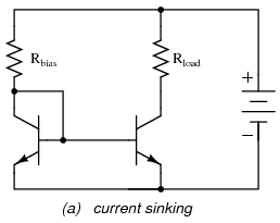 Current Sinking in Transistors
