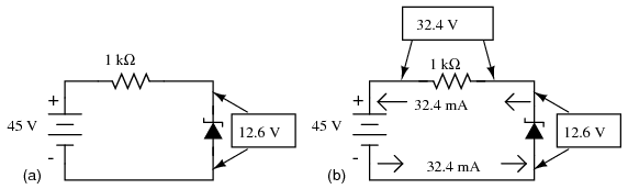 Analysis of Zener Diode Regulating Circuit