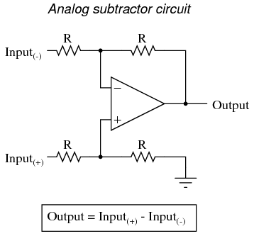Analog Subtractor Circuit