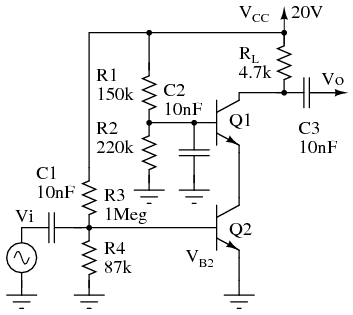 Class A cascode small-signal high gain amplifier