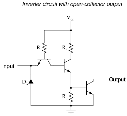 Inverter Circuit with Open Collector Output