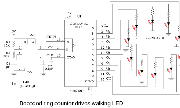 Ring Counter Schematic Diagram