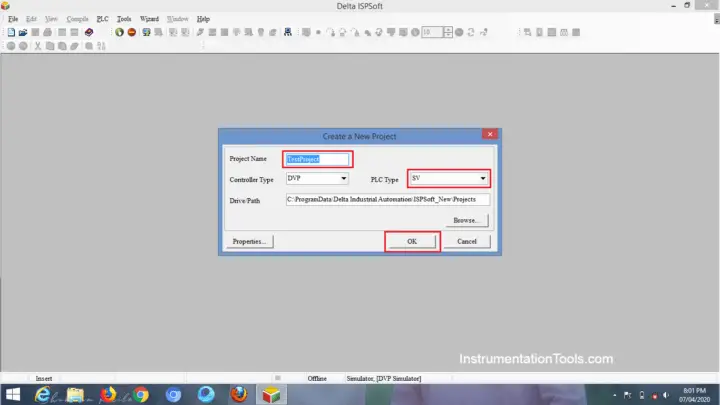 Communicating Delta PLC Software to Simulator