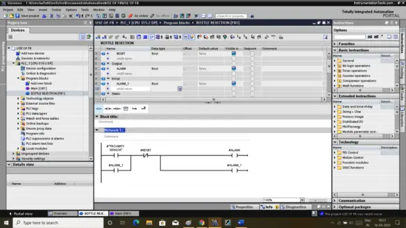 FB Block in Siemens PLC Programming - InstrumentationTools