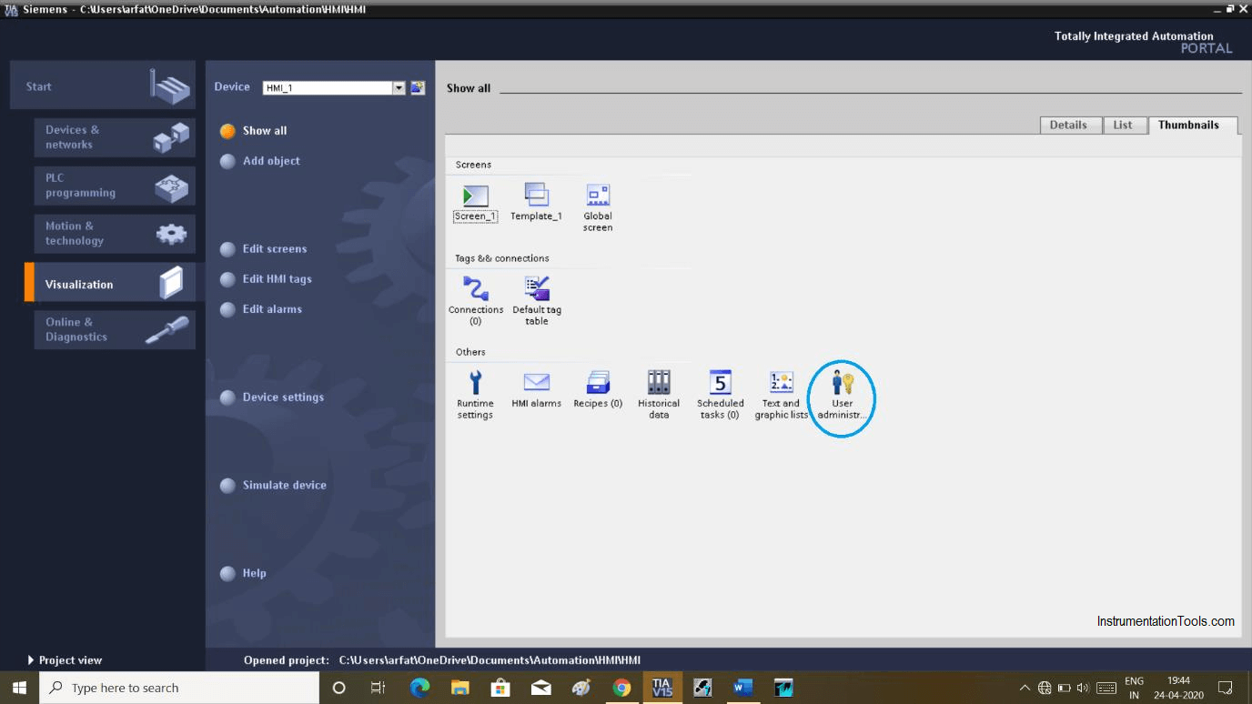 How To Password Protect Hmi In Siemens Tia Portal