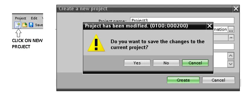 Project has been Modified in Siemens PLC