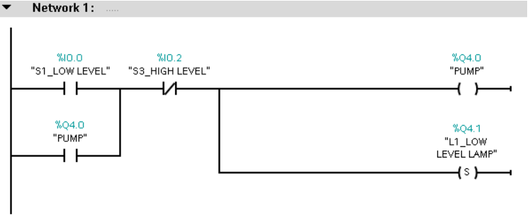 Siemens Pump Logic
