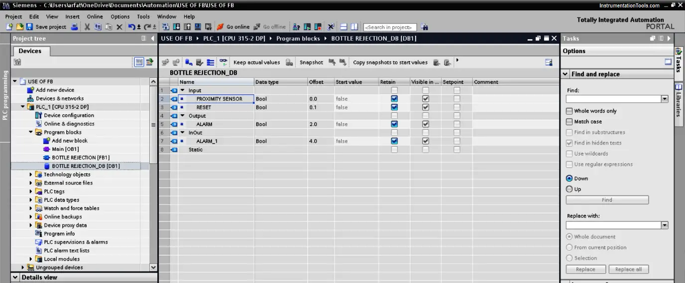 Siemens STEP 7 PLC programming