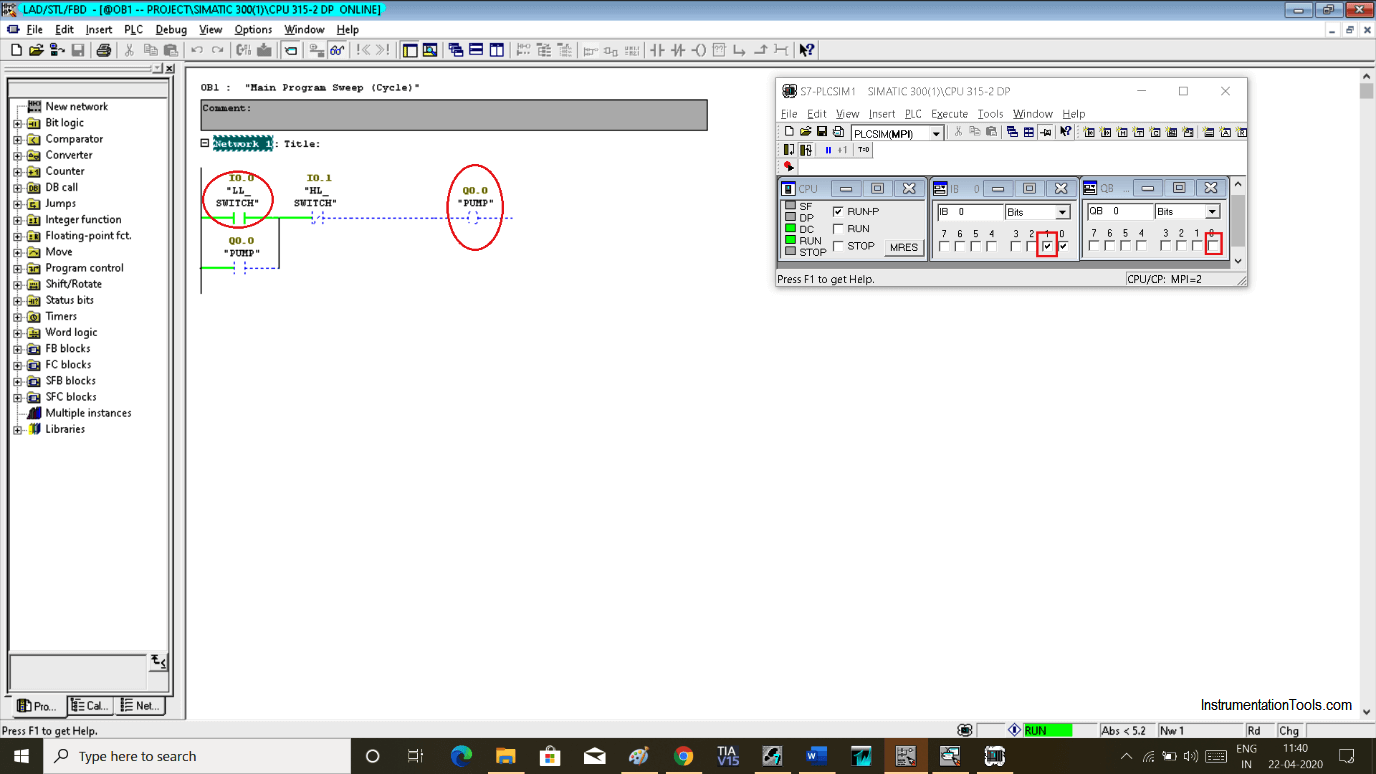 Siemens Simatic PLC Step7 Simulation