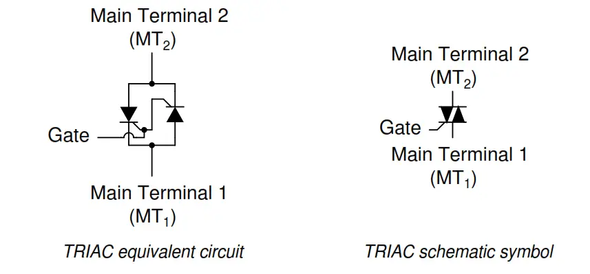 TRIAC equivalent circuit