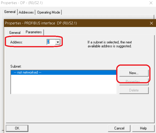 Profibus Interface Addresses