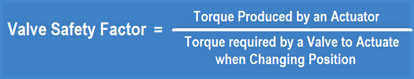 Safety Factor Formula for Control Valve
