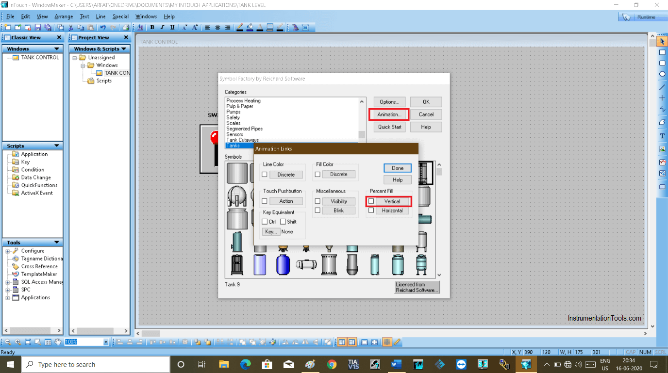 Animation in InTouch Scada