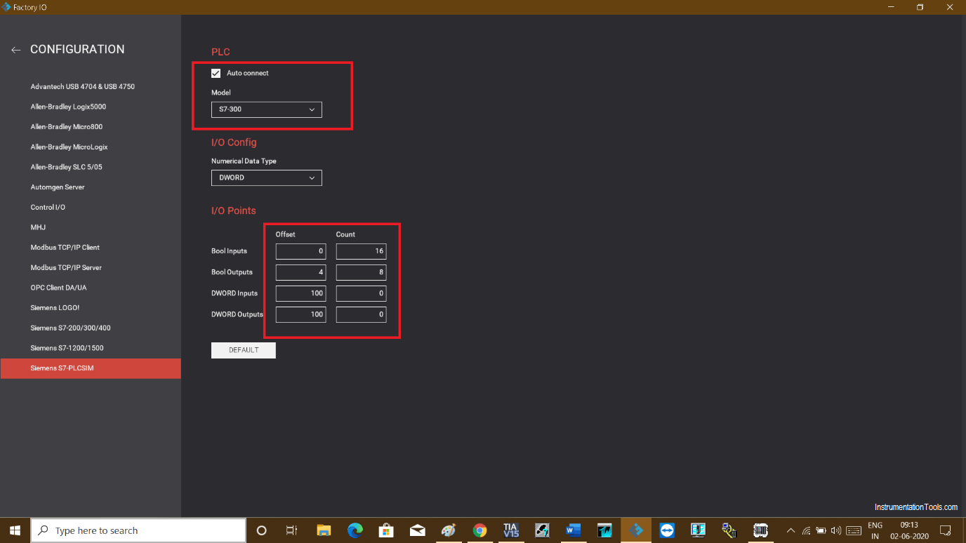 Automatically connect PLC