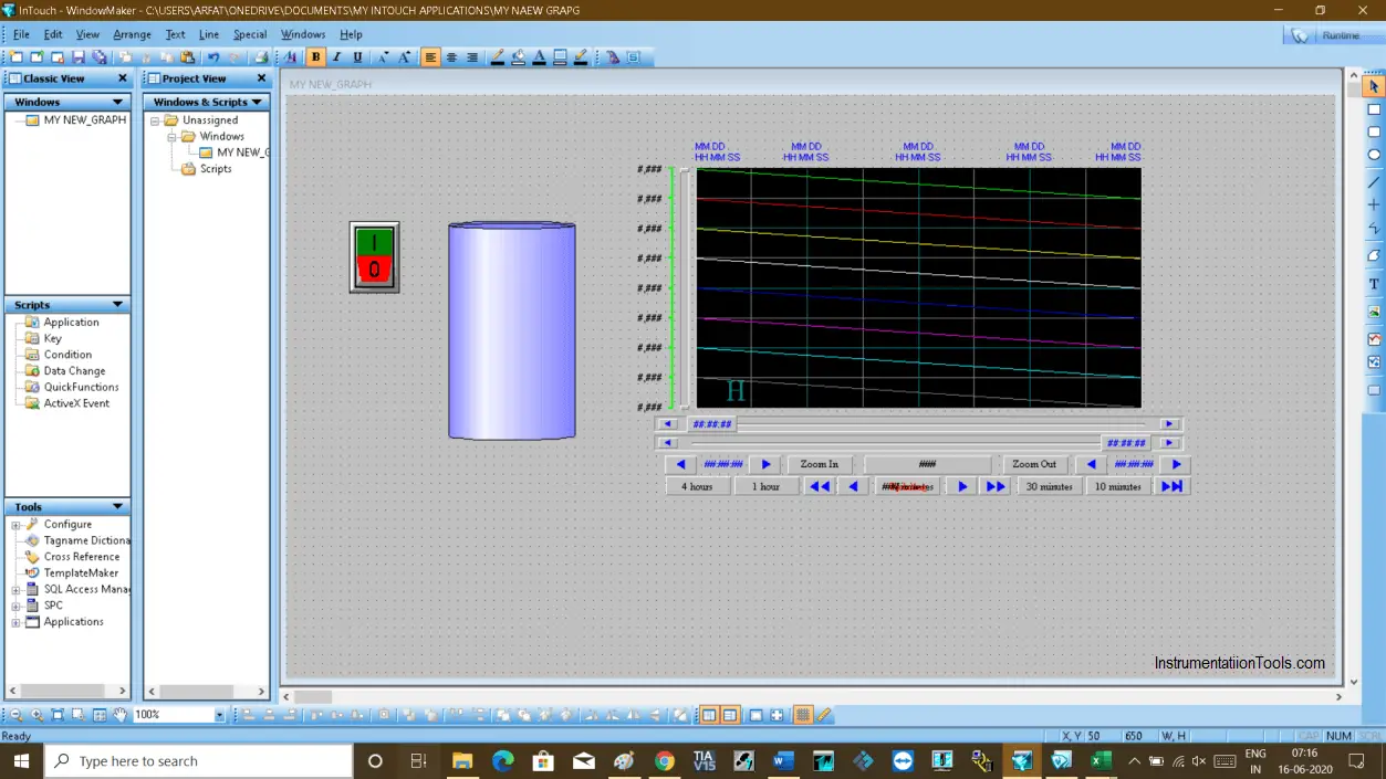 Historical Scada graph