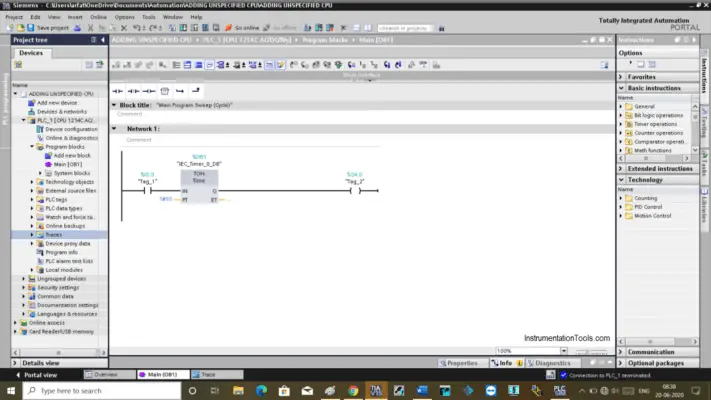 What is Trace Function in Tia Portal? - Siemens PLC