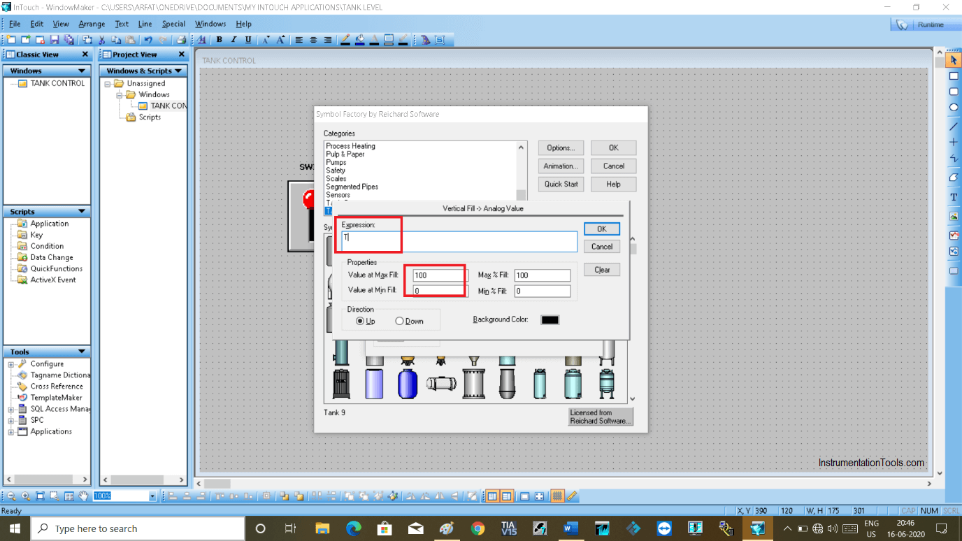 InTouch Scada Expression