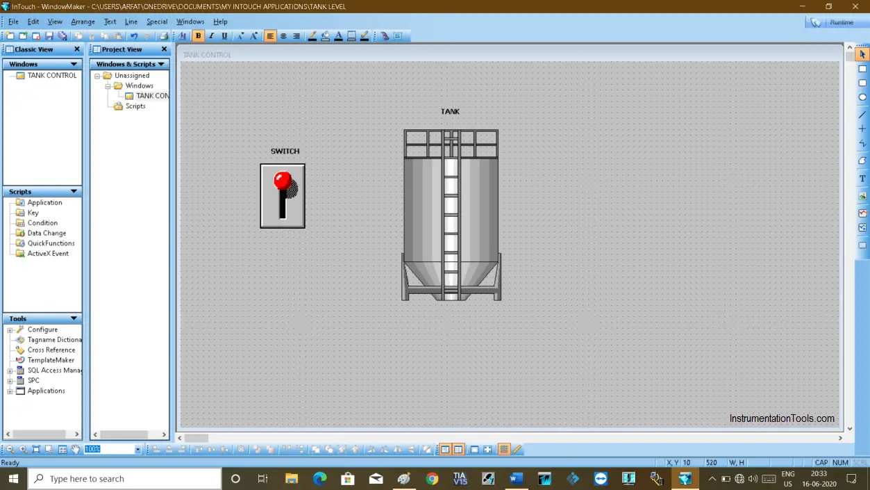 InTouch Scada Switch Graphics