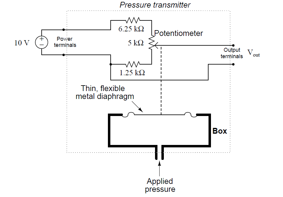Potentiometer Pressure Transmitter