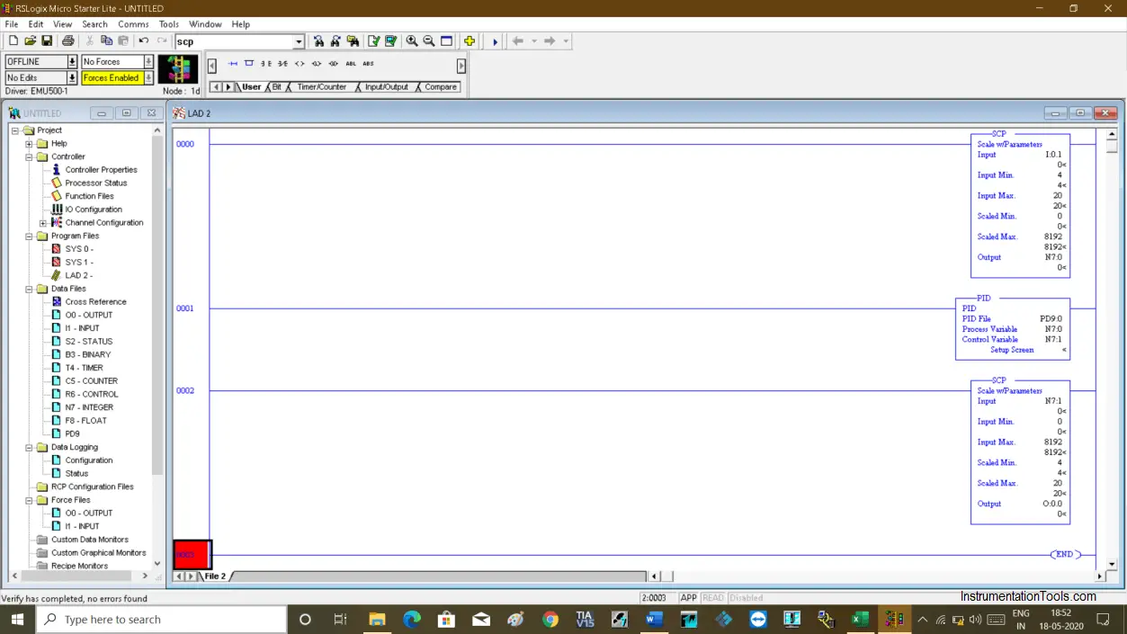 rslogix 500 pid example