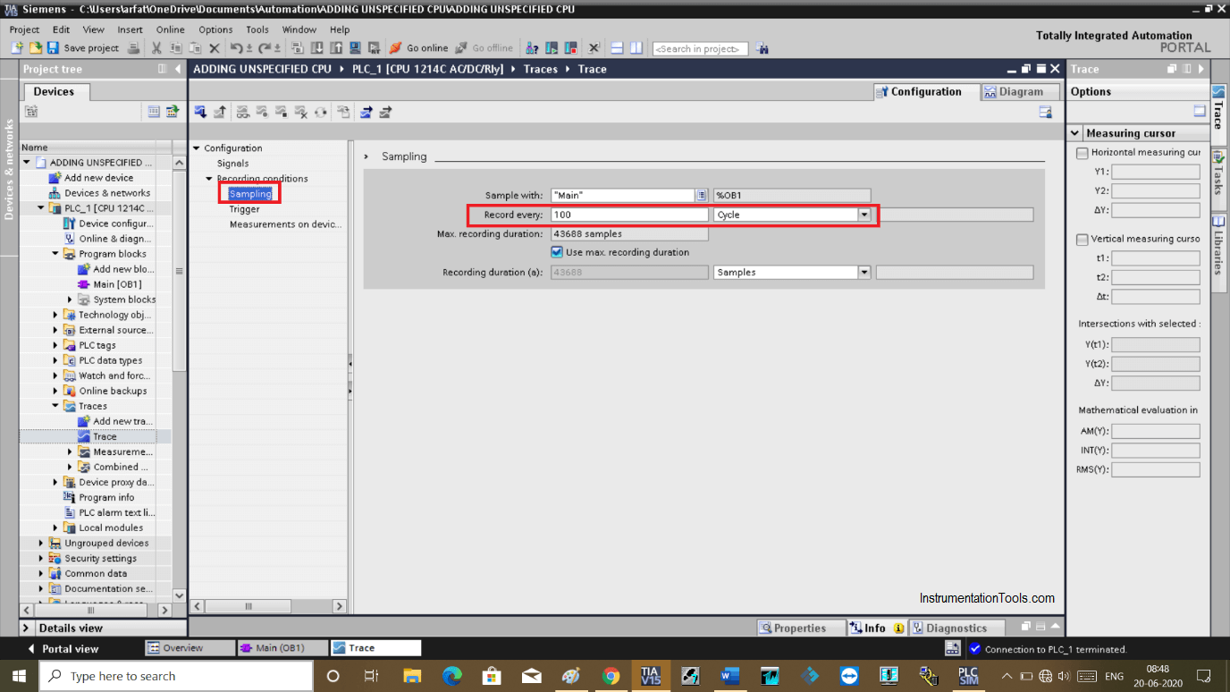 Trace Function