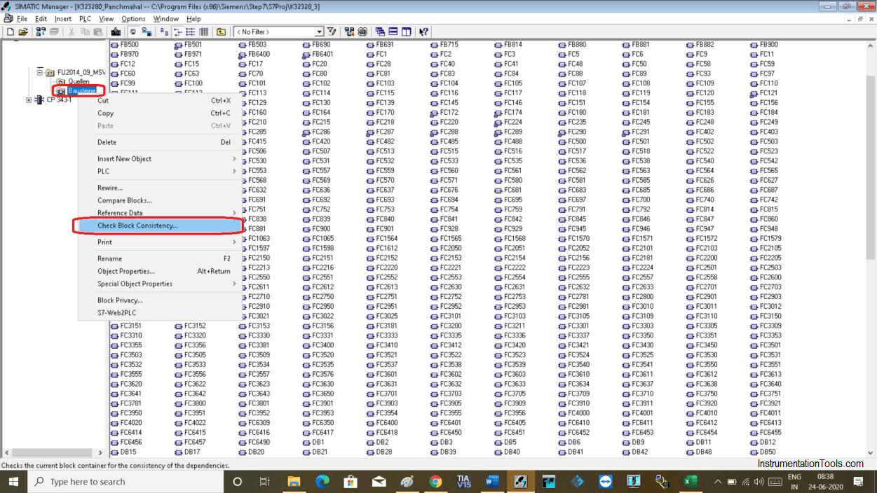 Checking Block Consistency