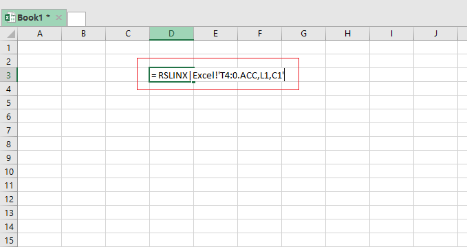 DDE command in Excel