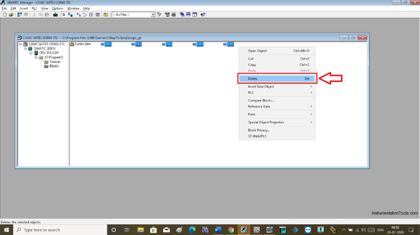 Delete Siemens CPU Memory