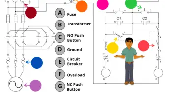Label the Electrical Circuit Schematic