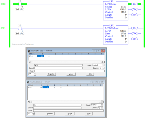 LIFO Instruction in PLC - InstrumentationTools