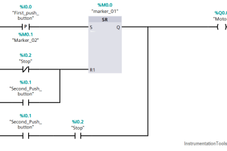 Latched and Momentary Operation of Motor PLC Program