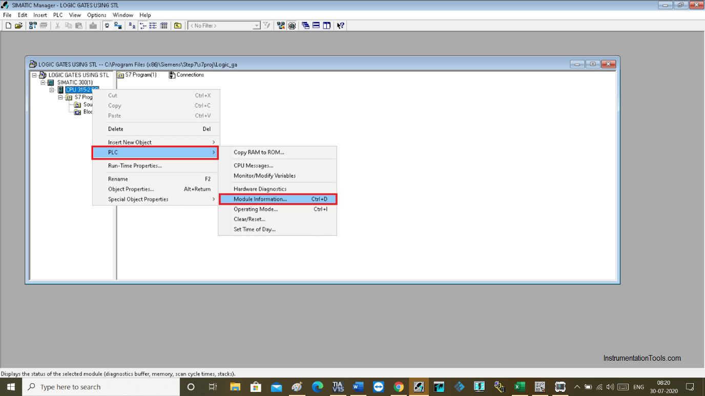 PLC Module Information