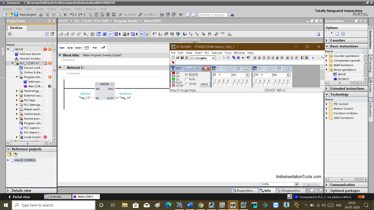 Peripheral Inputs and Outputs in Siemens PLC