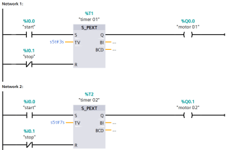 Shutdown Motors in Timed Operation PLC Program
