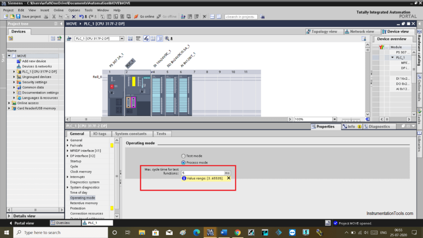 Siemens Process Mode