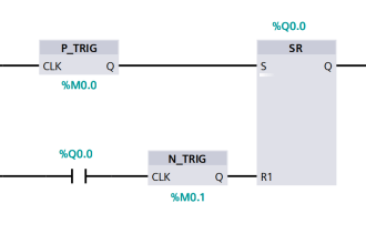 Start Stop of one Motor from same Push button PLC program