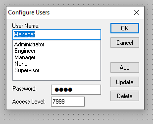 Access Level in InTouch Scada